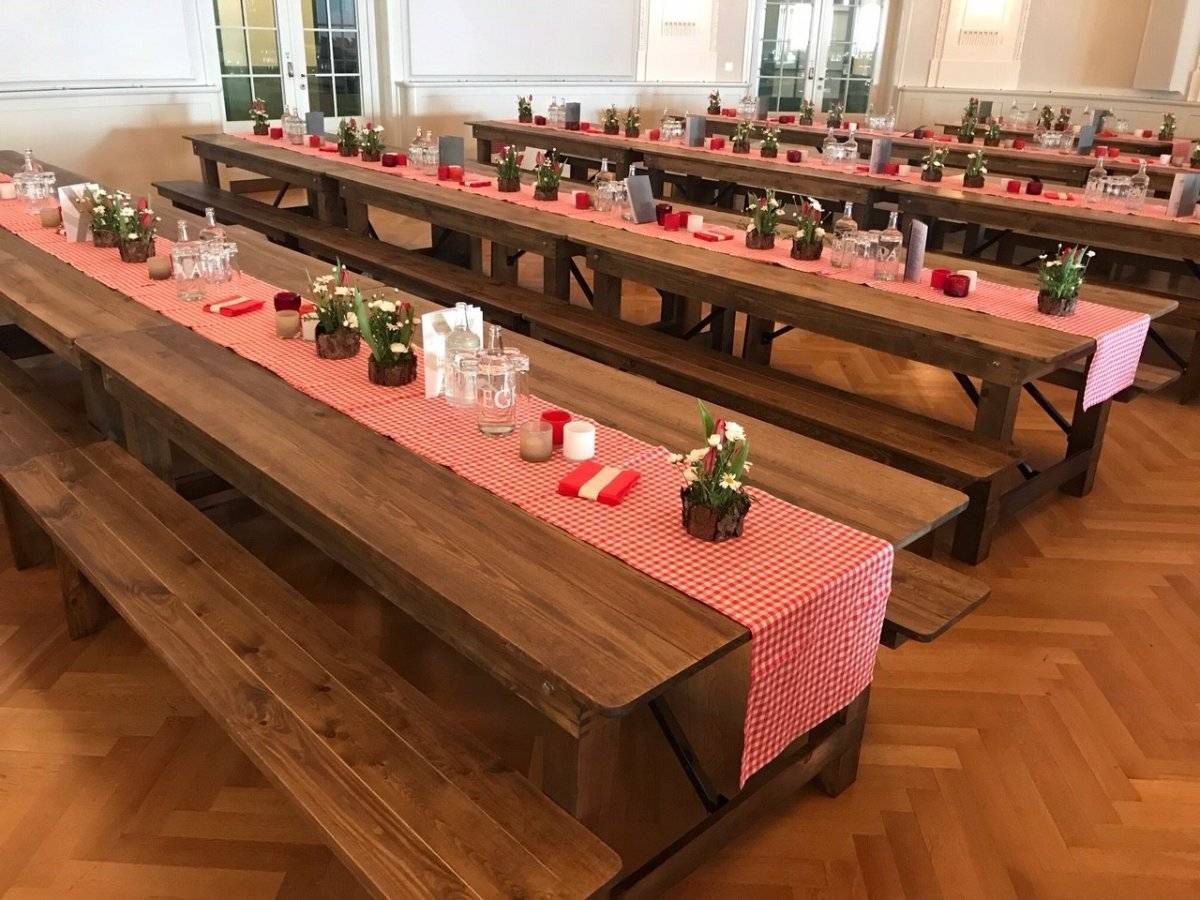 Table champêtre à louer pour mariage à Paris