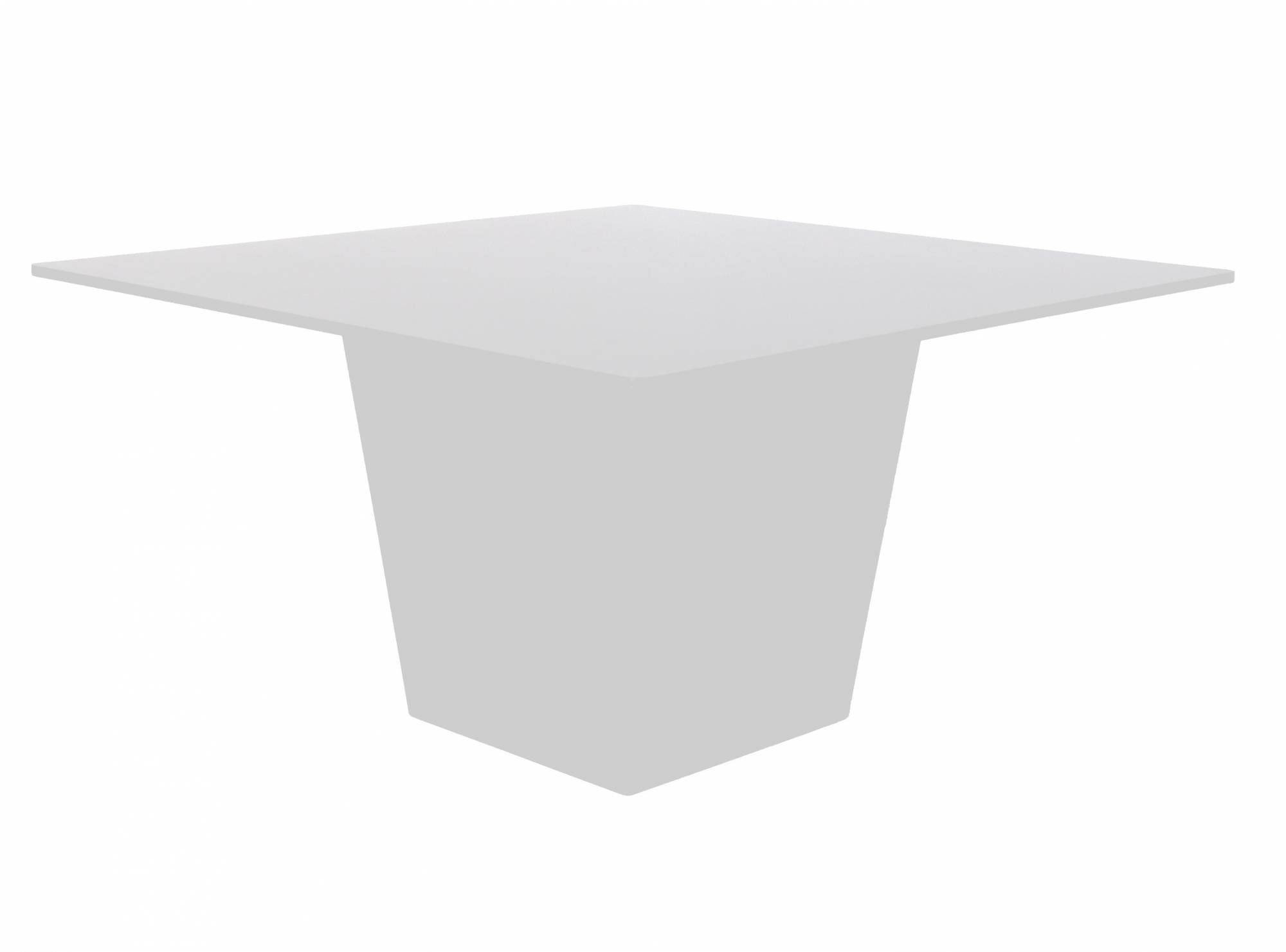 Location de table carrée Conic blanche 8 personnes à Paris