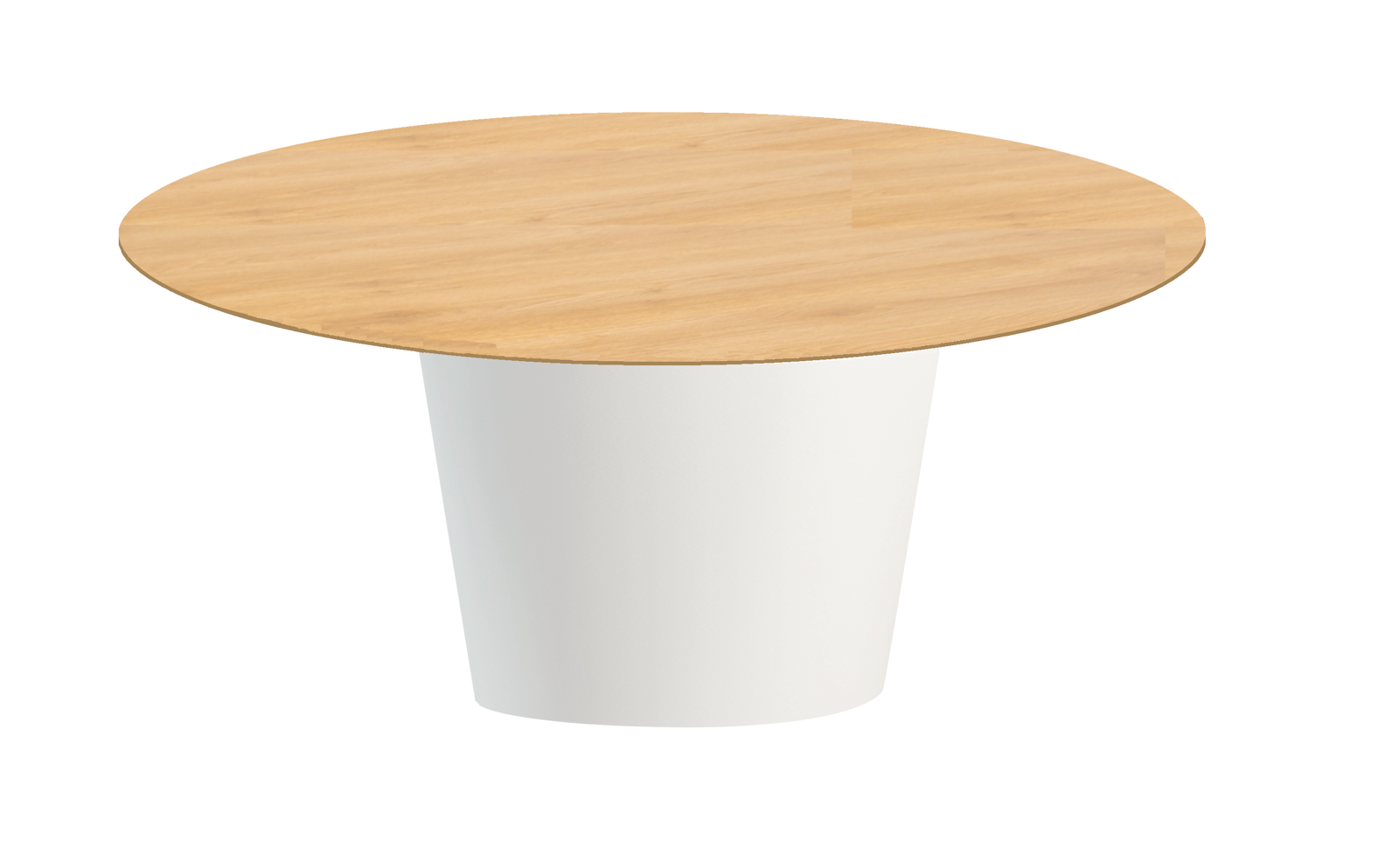 Location de table ronde Conic blanc et Bambou en région parisienne