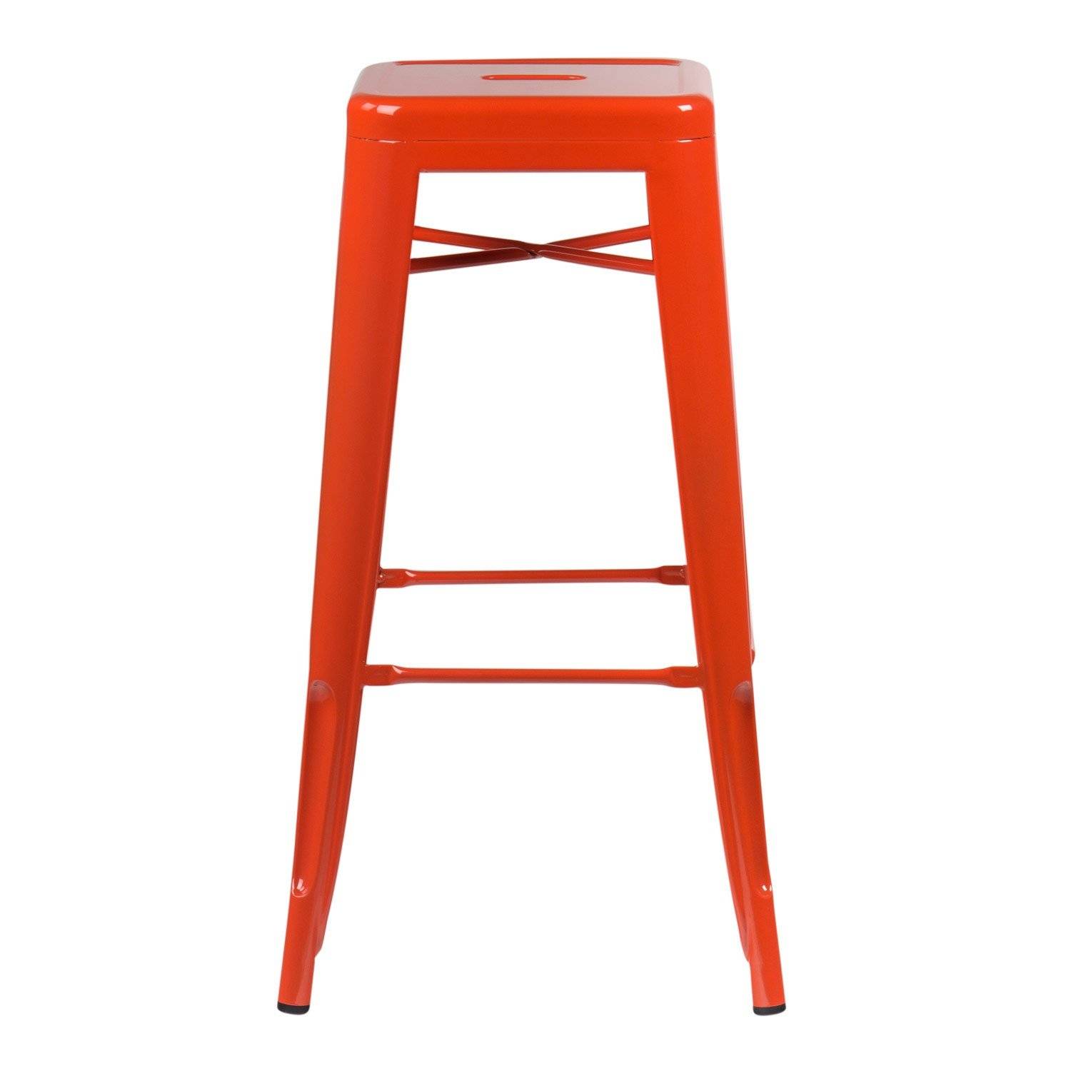Louer des tabourets Tolix orange en Ile de France