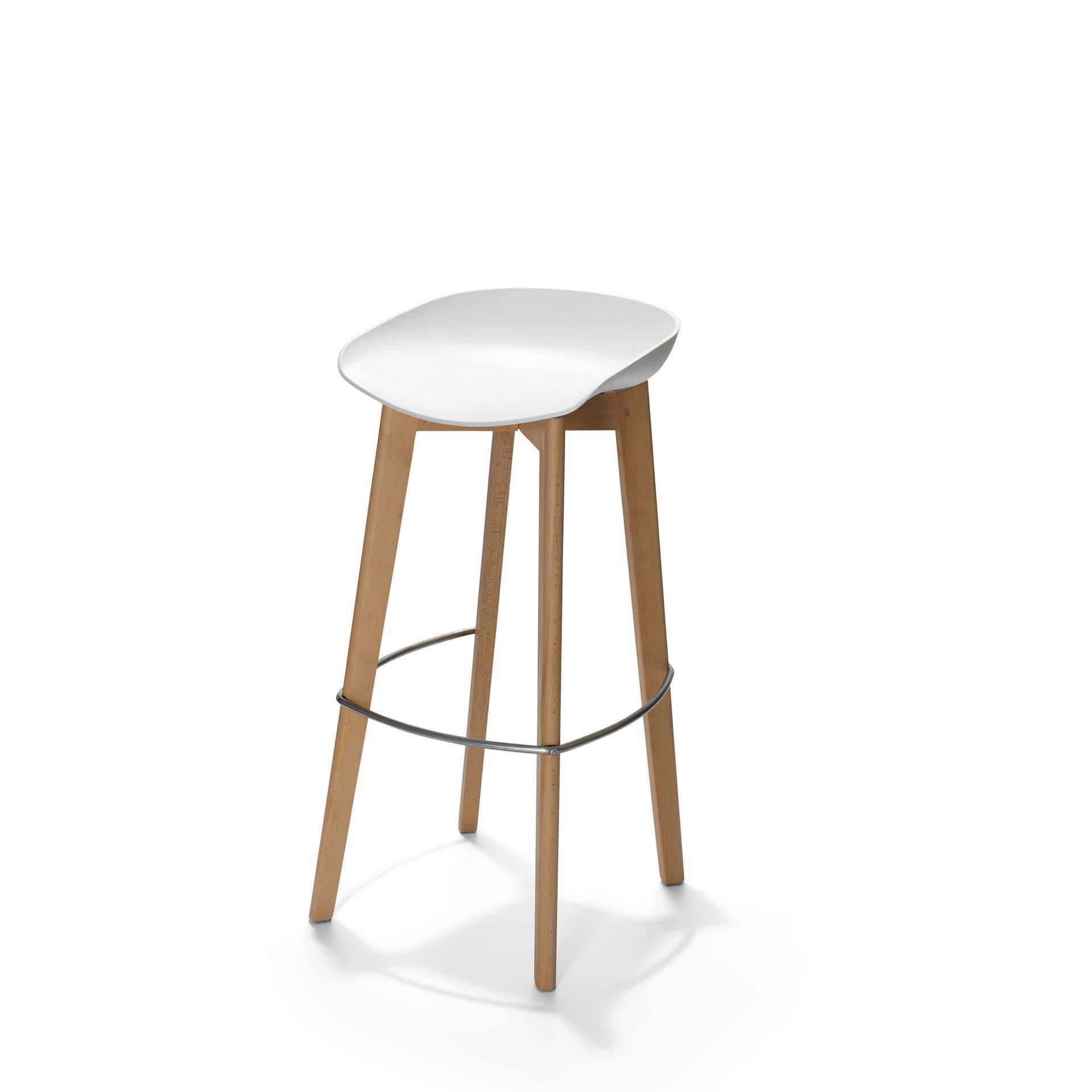 Tabouret Scandinave Blanc à la location pour conférence à Paris 75