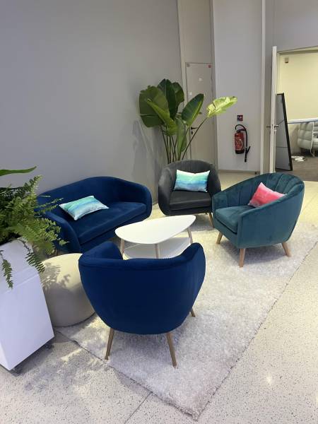 Location de Fauteuil Amélie Bleu pour séminaire en île de France