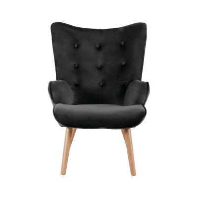 Location de fauteuil Stockholm velours noir en Ile de France