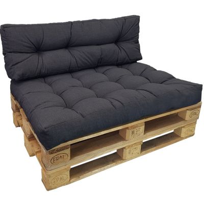 Canapé palette gris en location pour événement dans le Val D'Oise 95