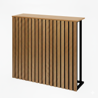 Location de console Kubo bois avec Façade tasseaux en Ile de France