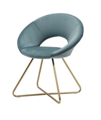 Louer des fauteuils en velours bleu en Ile de france