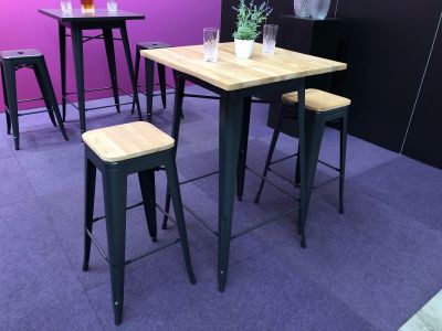 Location tabouret noir Paris 75