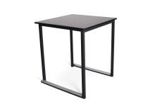 Louer des tables Kubo noires avec plateau noir en région parisienne