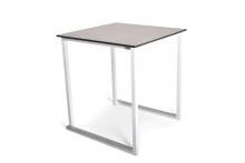 Louer des tables Kubo blanches avec plateau gris en région parisienne