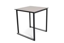 Louer des tables Kubo noires avec plateau en mélaminé gris dans le 91