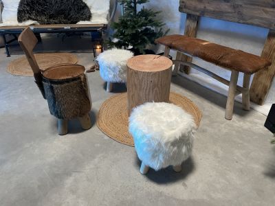 Location de Banc en Cuir Champetre pour vos décoration à thème en Ile de France