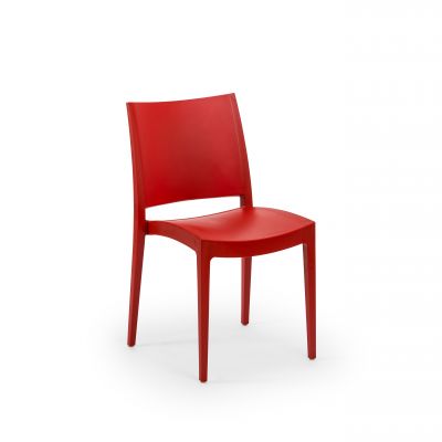 Chaise Trix rouge à louer pour conférence en île de France