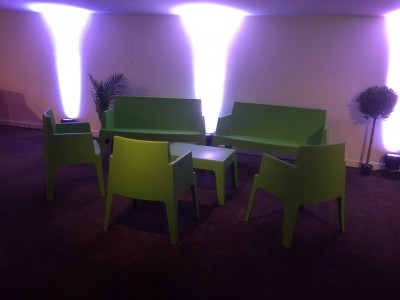 Location de fauteuil design vert en Ile de France