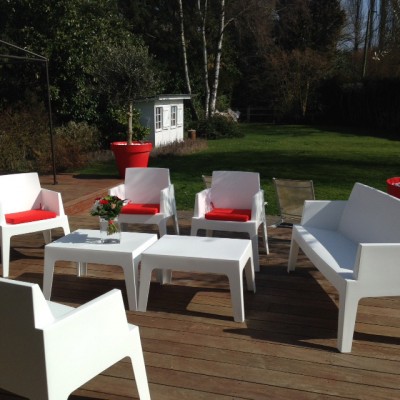 Location de table basse Mexico orange