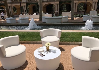 Location de Fauteuil rond Conic Blanc en Ile de France