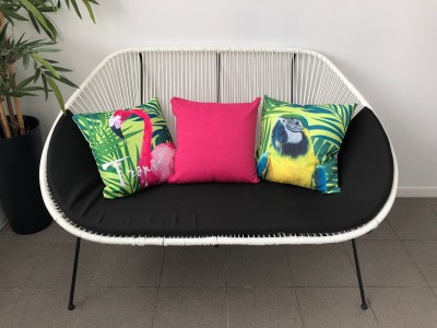 Location de Coussin Motif perroquet 45x45cm