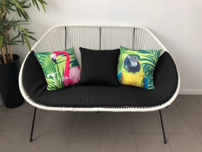 Location de Coussin Motif flamant rose 45x45cm