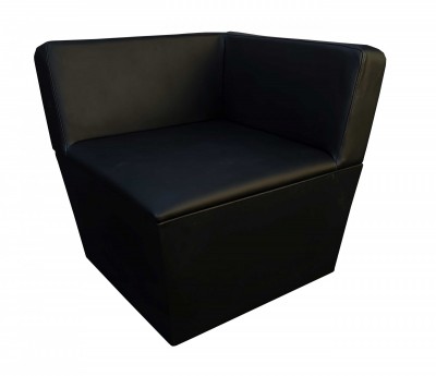 Location de canapé Conic d'angle noir à Paris