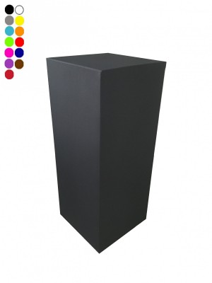Location de stèle houssée noire d'exposition en Ile de france