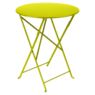 Location de table de jardin métal vers anis en Région Parisienne et Picardie