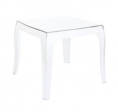 Location de table basse transparente polycarbonate en Ile de France