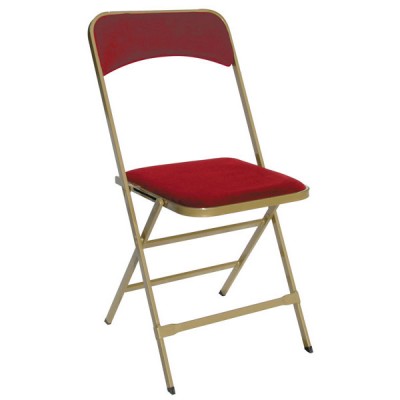 Location de chaise pliante prestige Apolline or / bordeaux à Paris