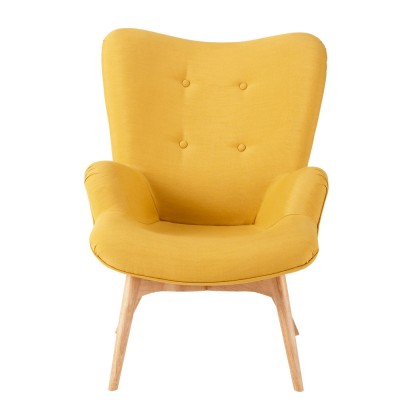 Fauteuil Jaune Scandinave à louer en région Parisienne