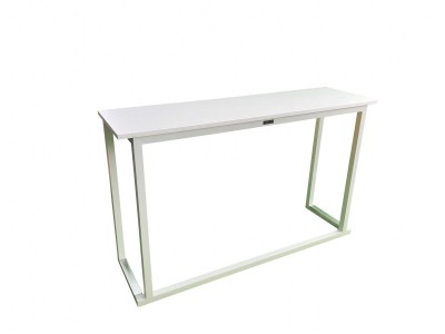 Location de présentoir et console design Blanche en Ile de France