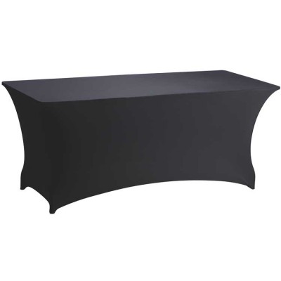 Location de Table rectangulaire avec housse lycra en Ile de France