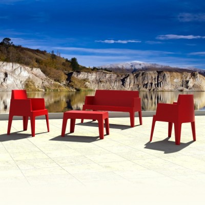 Location de table basse Mexico rouge