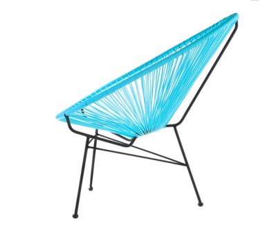 Location de fauteuil PANAMA design bleu à Paris
