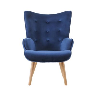 Louer un fauteuil Stockholm bleu en velours à Paris pour évènement d'entreprise 