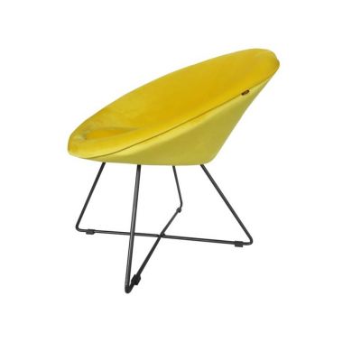 Location de fauteuil Sofia velours jaune à Paris