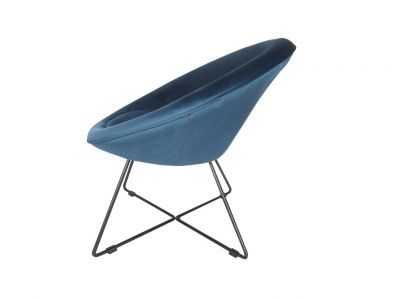 Louer des fauteuil en velours bleu Sofia en région parisienne