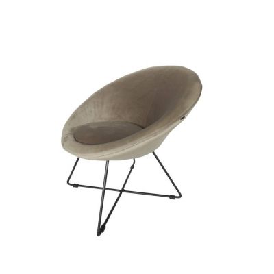 Location de Fauteuil Sofia velours Taupe en Ile de France