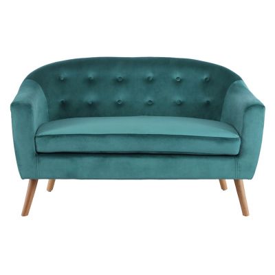 Location de canapés 2 places en velours vert en Ile de France