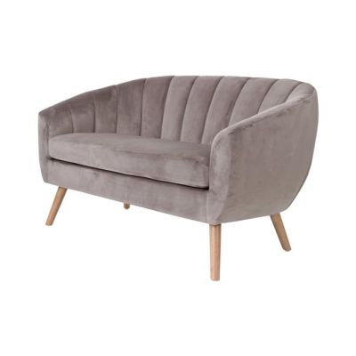 Location de canapé en velours taupe en région Parisienne