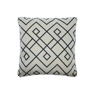 Location de Coussin Motif Graphique Anthracite 45x45cm