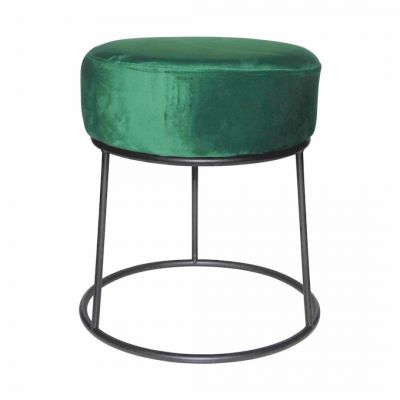 Location de pouf velours vert à Paris