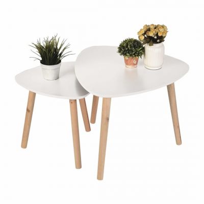 Location de table basse Gigogne blanc en Ile de France pour stand d'exposition