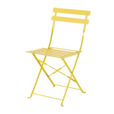 Location de chaise pliante bistro Jaune à Paris
