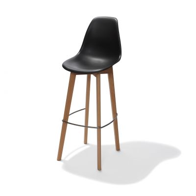Chaise Haute Scandinave Oslo Noir à la location à Paris