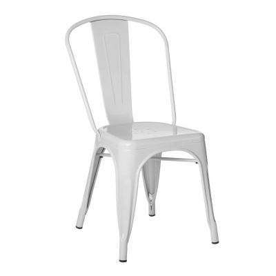 Location de chaises blanches en métal à Aubervilliers 93300
