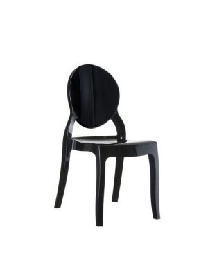 Location de chaise médaillon Queen Noire laqué à Paris