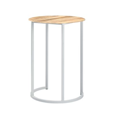 Location de mange debout Kubo Curve blanc et bois à Paris