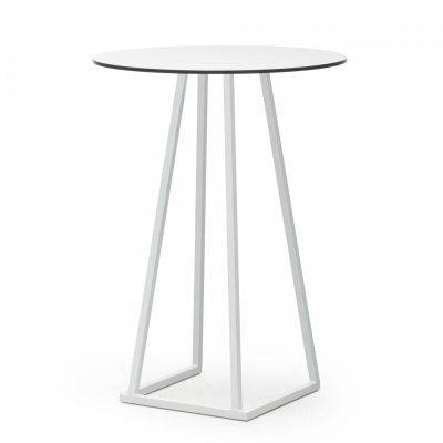 Location de mange debout rond linea blanc à Paris
