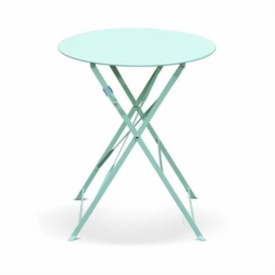 Louer table bleu pliante de jardin en Ile de France