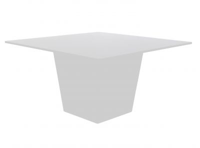 Location de table carrée Conic blanche 8 personnes à Paris