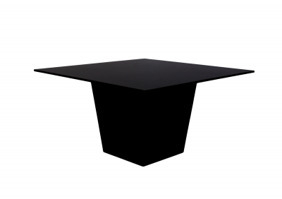 Location de table de réception carrée Conic noir à Paris