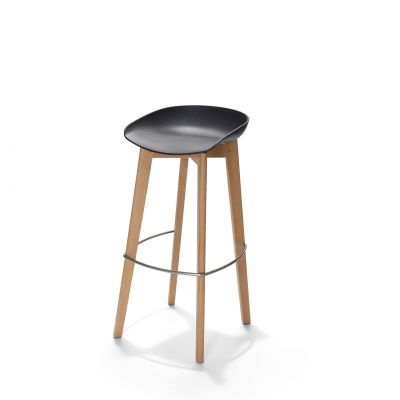 Tabouret Haut scandinave noir à louer pour événement professionnel à Paris 75